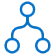 Carrera Software | Blue line icon showing a simple branching structure with one top circle connected to two lower circles by curved lines, resembling a hierarchical or network diagram. - Splashtop Remote Desktop - South Africa Carrera Software | Blue line icon showing a simple branching structure with one top circle connected to two lower circles by curved lines, resembling a hierarchical or network diagram.