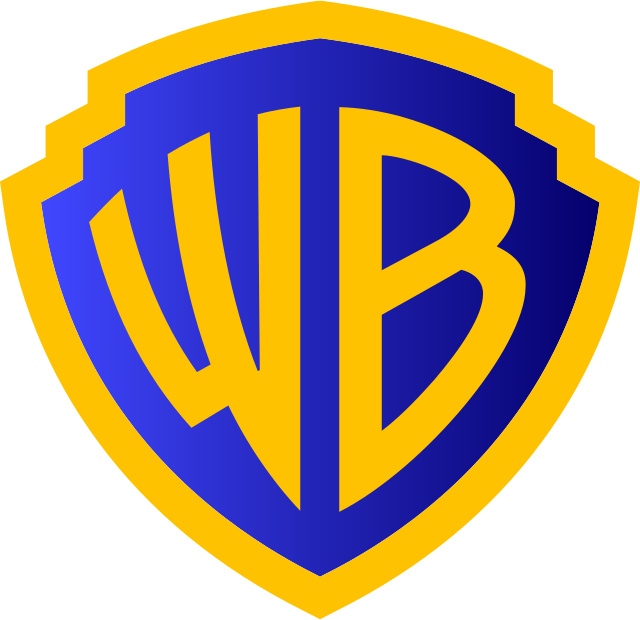 Carrera Software | The image shows the Warner Bros. logo: a blue shield outlined in gold with the gold initials "WB" in the center.