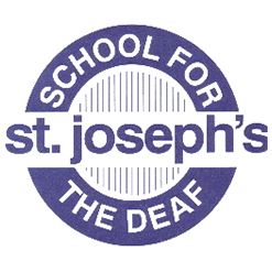 Carrera Software | Logo of St. Joseph's School for the Deaf, featuring the school's name in bold letters within a circular design.